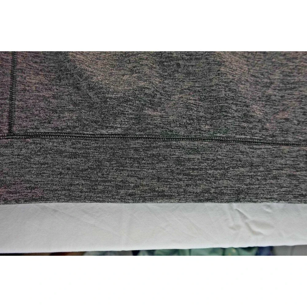 ADIDAS Gray Black Marled Print Climawarm Long Sleeve‎ Sweater Top M Pullover